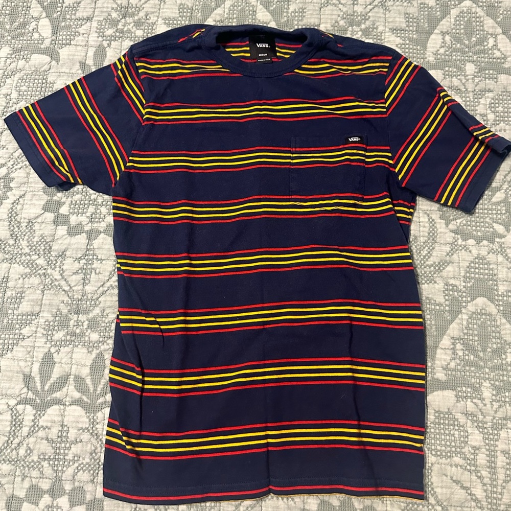 COPY - NWOT Boy’s Vans Striped Short Sleeve Shirt size Medium